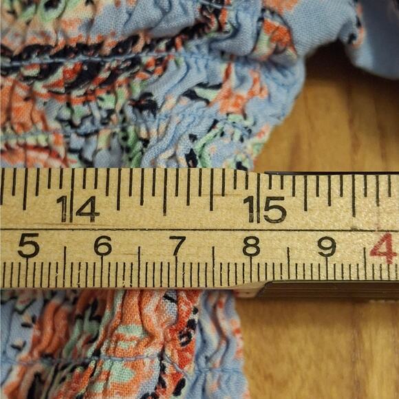 Francesca's Floral Peplum Top XL - Picture 4 of 5